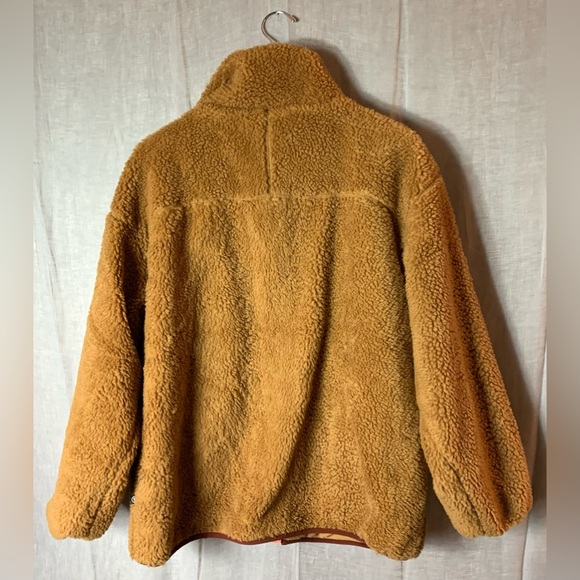 backcountry • mixed fabric fleece jacket in brown sugar / tawny orange l - Picture 6 of 12